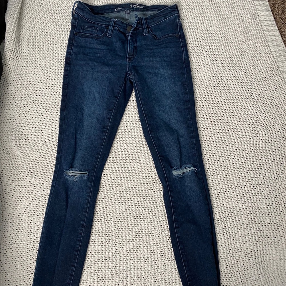 mid rise skinny universal thread